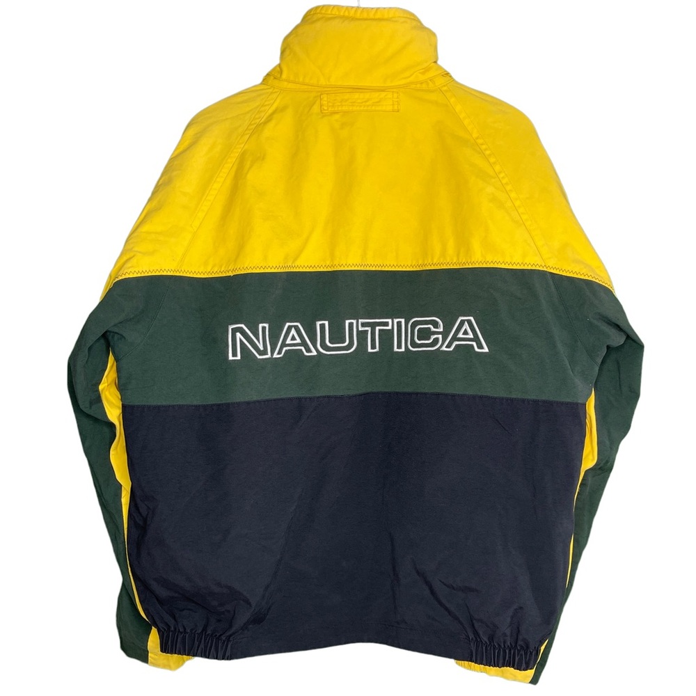 VTG 90's Nautica Embroidered Logo Reversible Sailing Jacket Sz XL - Picture 2 of 6